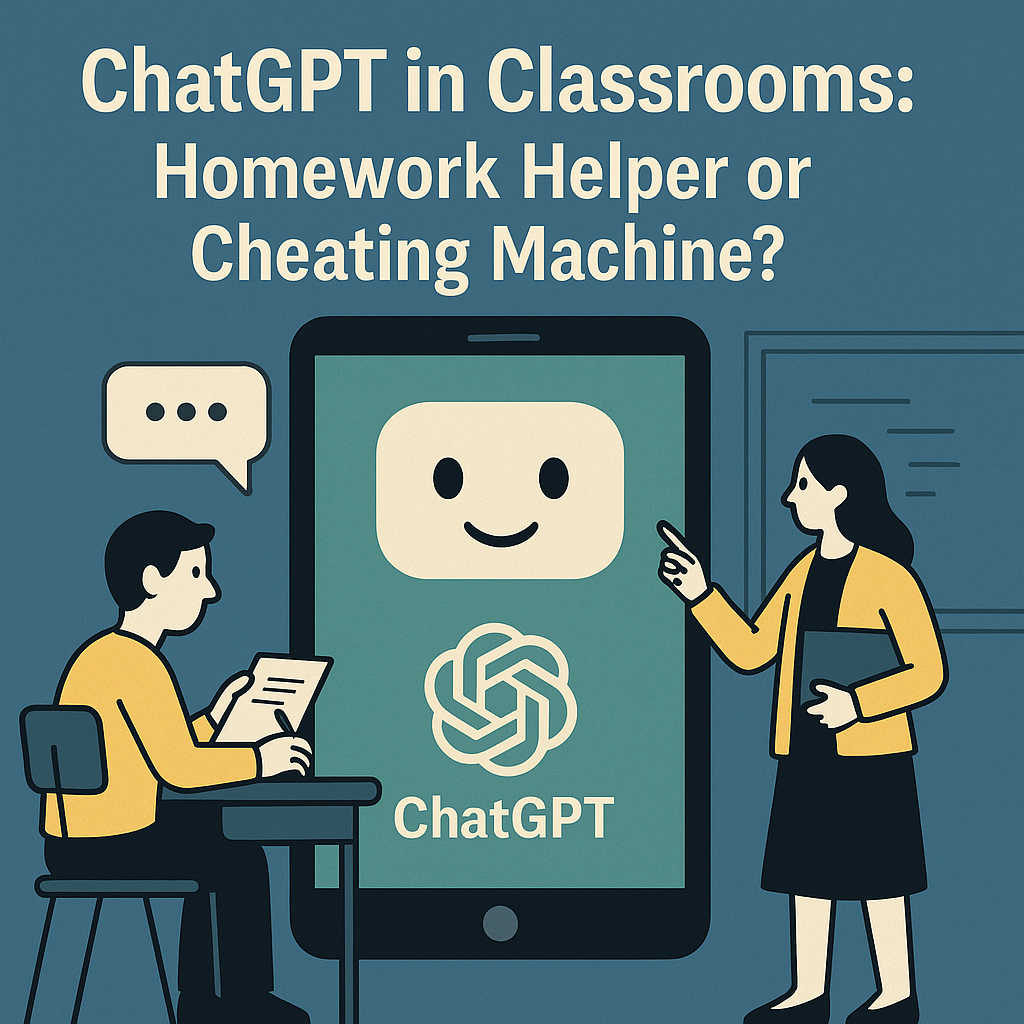 ChatGPT in classrooms illustration
