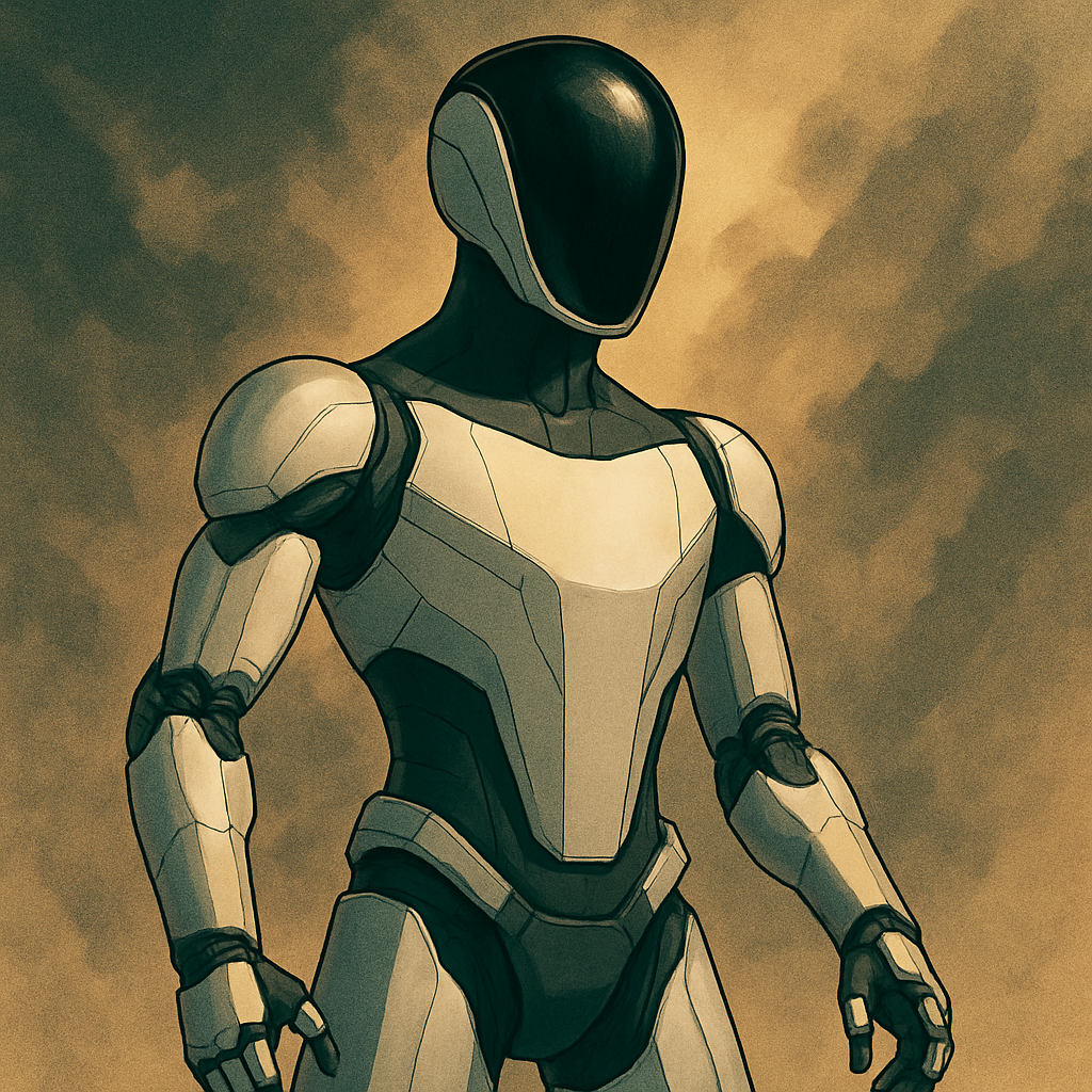 Humanoid robot illustration