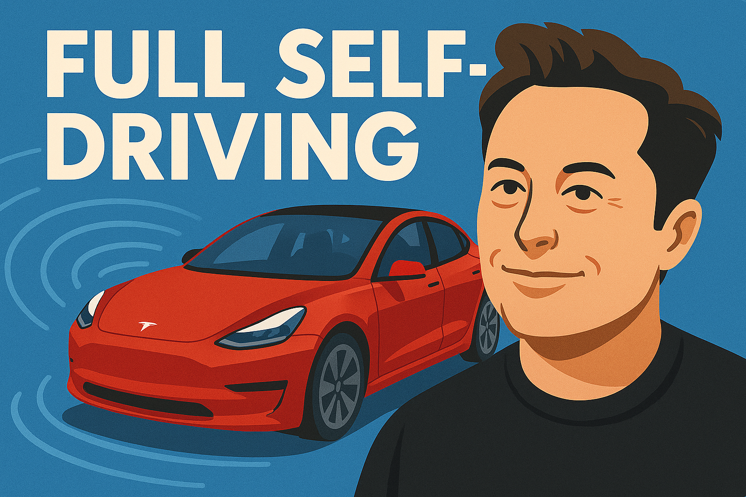 Tesla Full Self-Driving UI